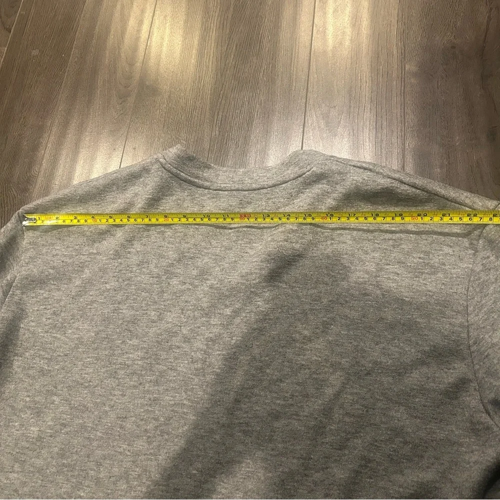 Gray V-Neck Sweater - Picture 9 of 11